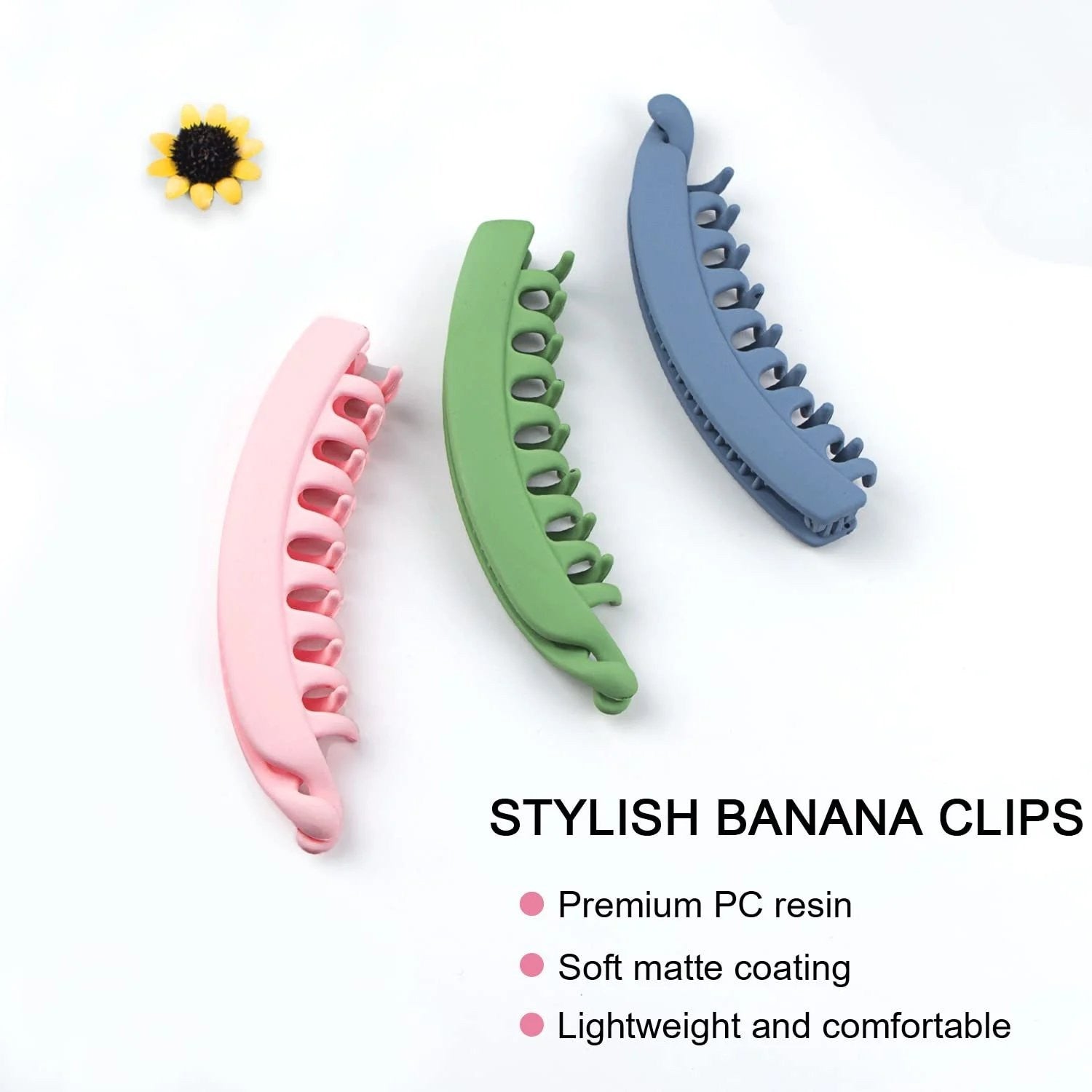 Large Banana Hair Clips Non-slip Ponytail Holder Clip for Women and Girls