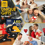 LED Flashlight Waterproof Gloves - Practical Durable Fingerless Gloves