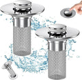 Anti-Clog Stainless Steel Pop-Up Drain Filter