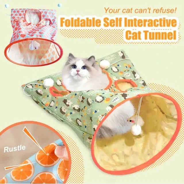 Cat Play Tunnel 😸