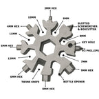 Snowflake - MultiTool 18-in-1 Stainless Steel Portable for Outdoor Adventure❄️