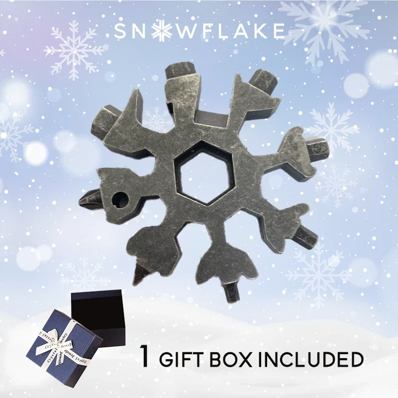 Snowflake - MultiTool 18-in-1 Stainless Steel Portable for Outdoor Adventure❄️