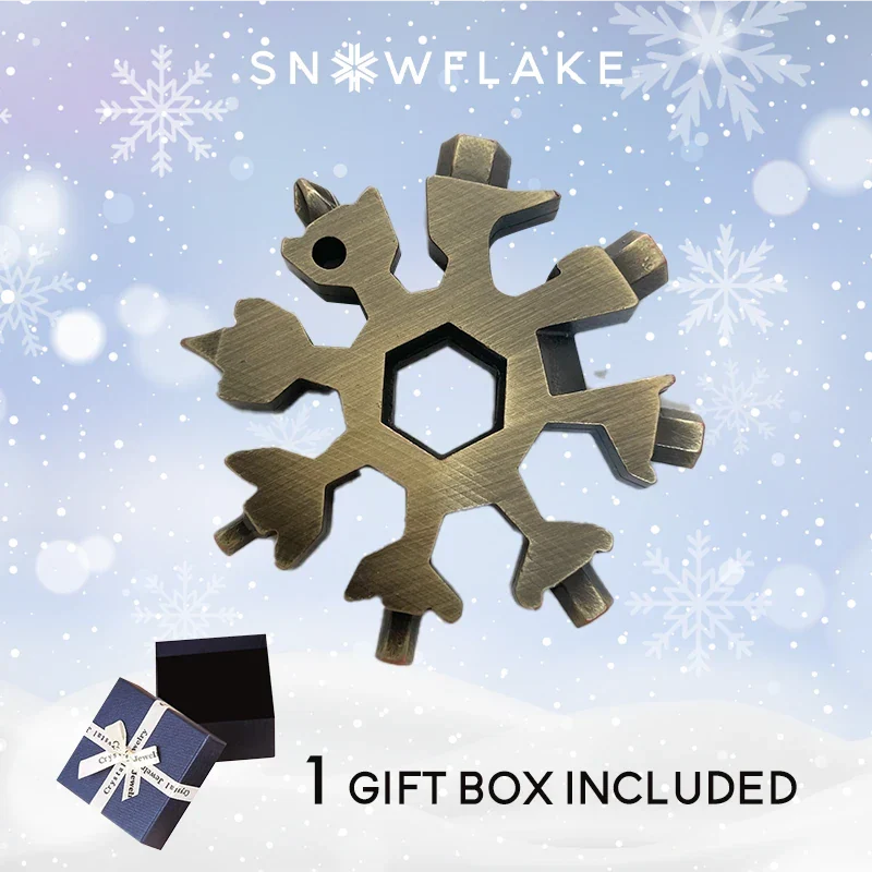 Snowflake - MultiTool 18-in-1 Stainless Steel Portable for Outdoor Adventure❄️