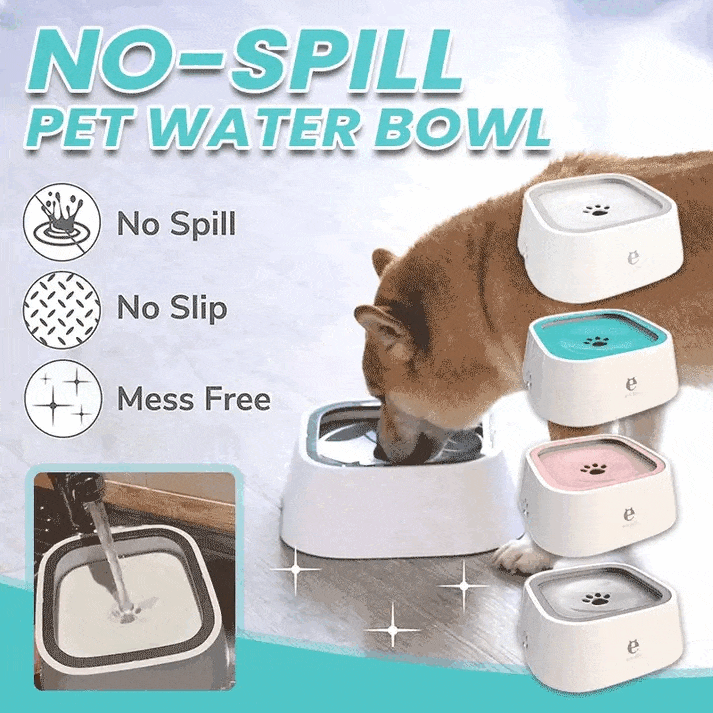 🐾Bowl Water Pet Spill Proof 🐶