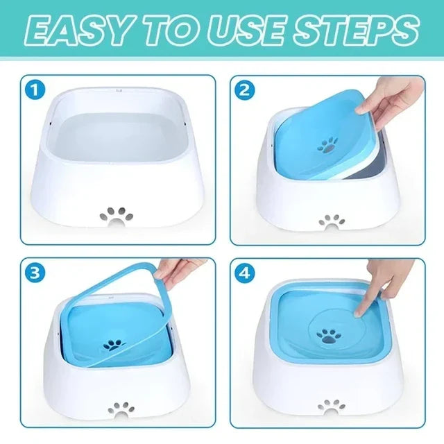 🐾Bowl Water Pet Spill Proof 🐶