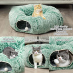 Cat Tunnel Bed for Indoor Cats