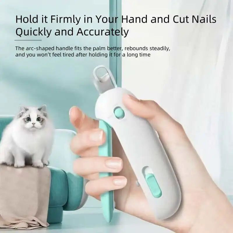 Stainless Steel Cat Nails Clipper – Adjustable Trimmer with Safety Guard for All Cats