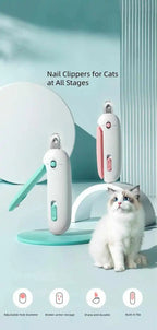 Stainless Steel Cat Nails Clipper – Adjustable Trimmer with Safety Guard for All Cats