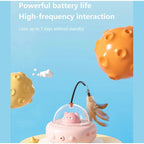Electric Smart Teaser Cat Toy UFO Cat Teaser Stick With Bell Training