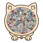Personalized Wooden Cat Keepsake Puzzle