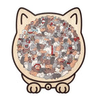 Wooden Cat Keepsake Puzzle