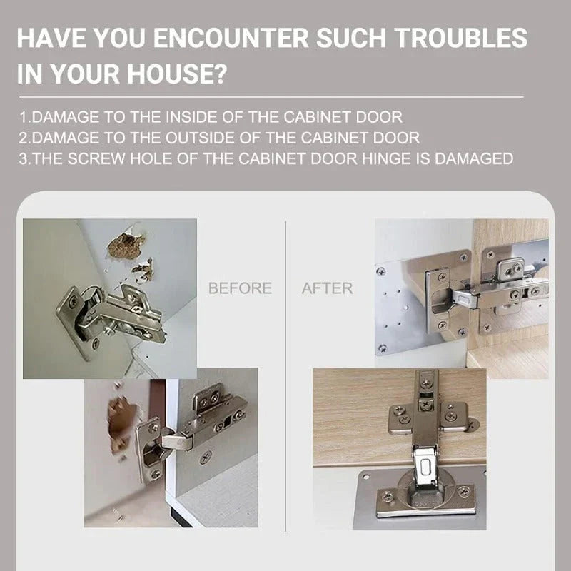Stainless Steel Cabinet Hinge Repair Kit (Without the connector)