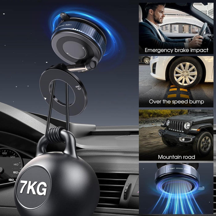 360° Adjustable Foldable Magnetic Car Phone Mount