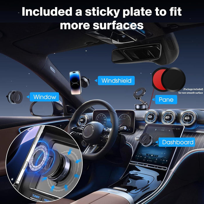 360° Adjustable Foldable Magnetic Car Phone Mount
