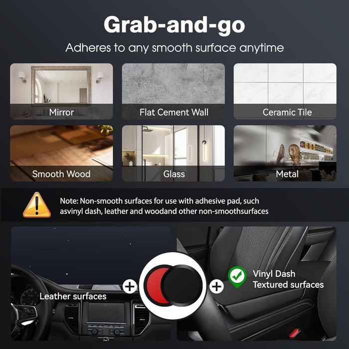 360° Adjustable Foldable Magnetic Car Phone Mount