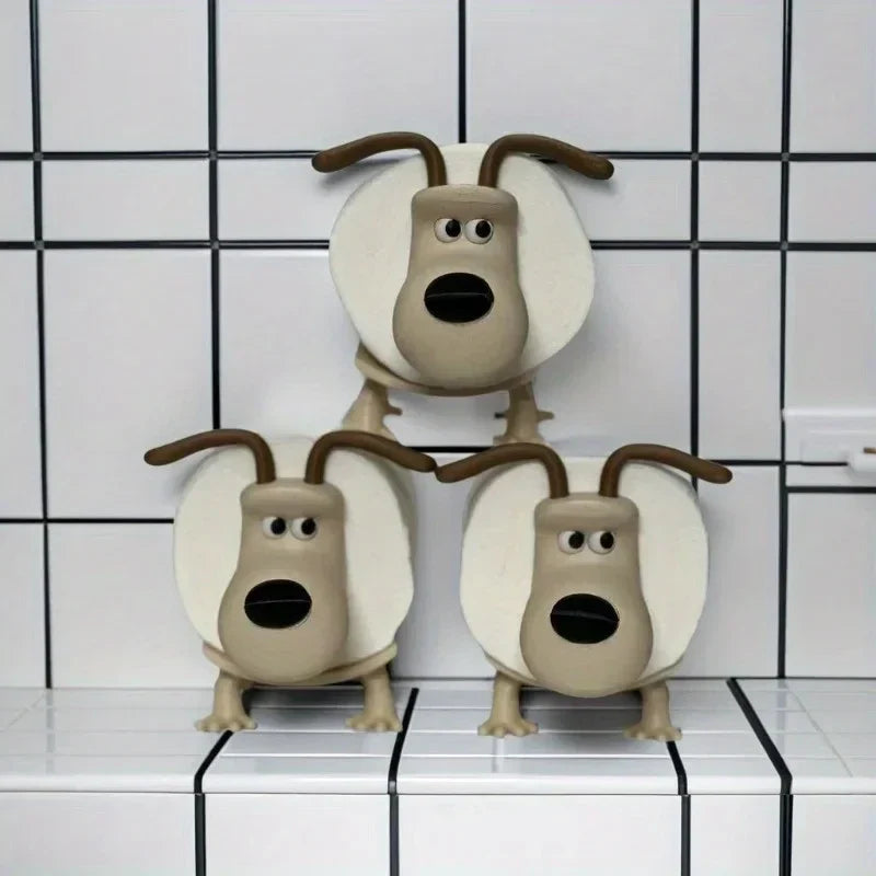 Puppy Toilet Roll Holder