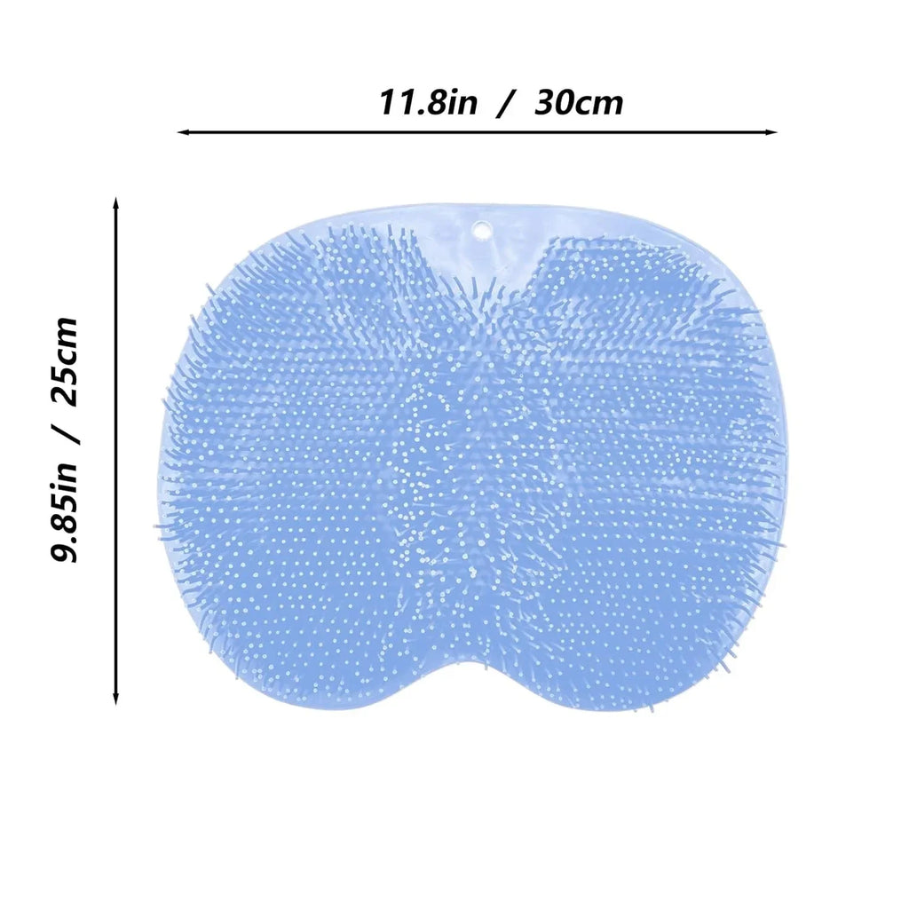 Hands-Free Silicone Foot Scrubber Mat