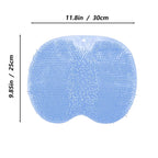 Hands-Free Silicone Foot Scrubber Mat