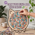 Wooden Cat Keepsake Puzzle