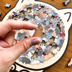 Wooden Cat Keepsake Puzzle