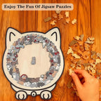 Wooden Cat Keepsake Puzzle