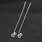Shiny Alphabet Earrings (Pair)